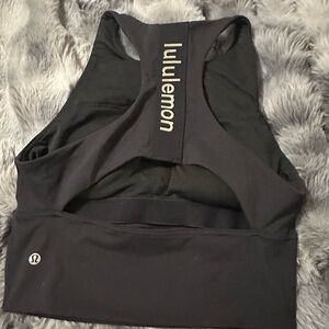 lululemon athletica Black Racerback Sports Bra